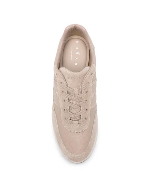 Hogan Natural Logo-Patch Sneakers for men