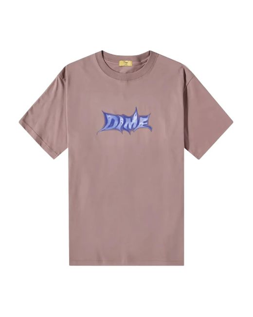 Dime Ghostly Font T-Shirt in Pink für Herren