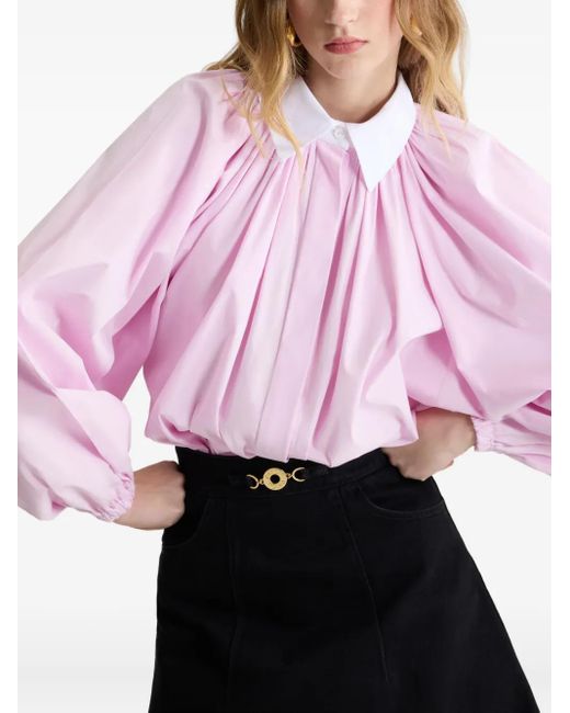 Patou ロングスリーブ ブラウス Pink