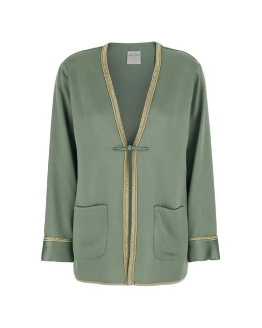 Forte_forte Green Trimmed Jacket