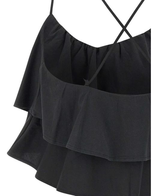 Sun 68 Black Cotton Top