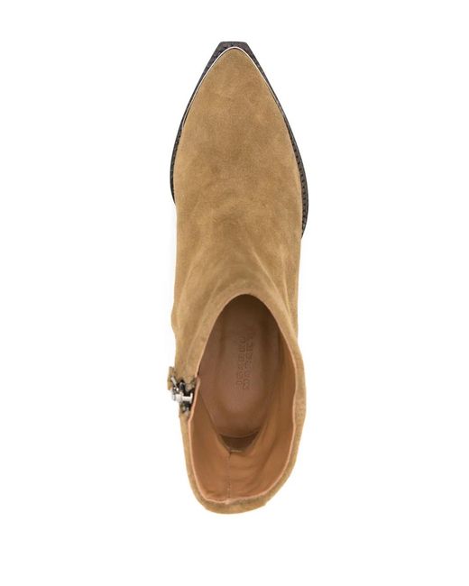 Isabel Marant Brown Adnae Suede Ankle Boots