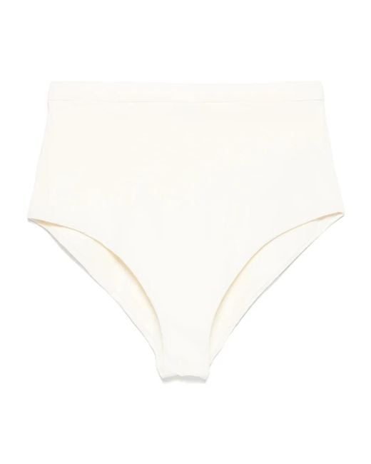 Jil Sander White High-Waisted Bikini Bottoms