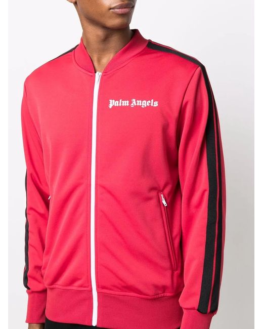 Palm Angels Red Palm Painted Jacket for men