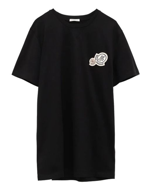 メンズ Moncler ロゴ Tシャツ Black