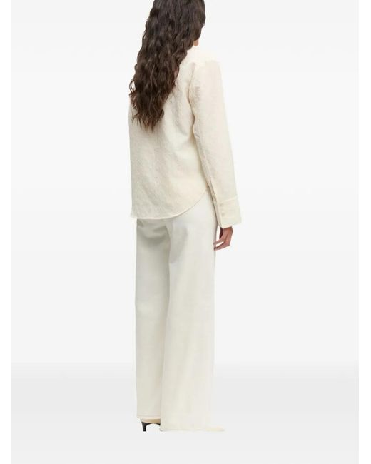 Samsøe & Samsøe White Sarebecca Wide-Leg Jeans