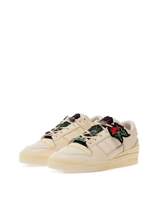 Adidas Natural X Footshop Quell Beats Rose-Embellished Sneakers for men