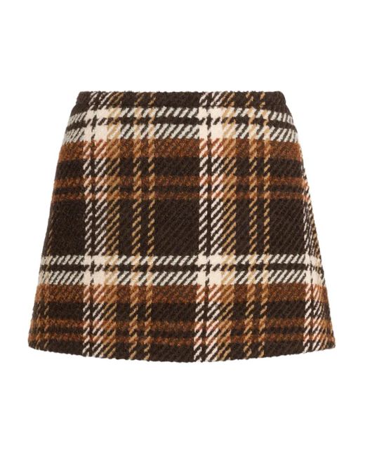 Patou Wollen Mini-Rok in het Black