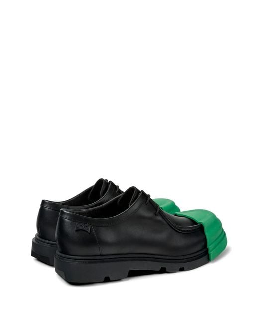 Stringate Junction Con Punta A Contrasto di Camper in Green da Uomo