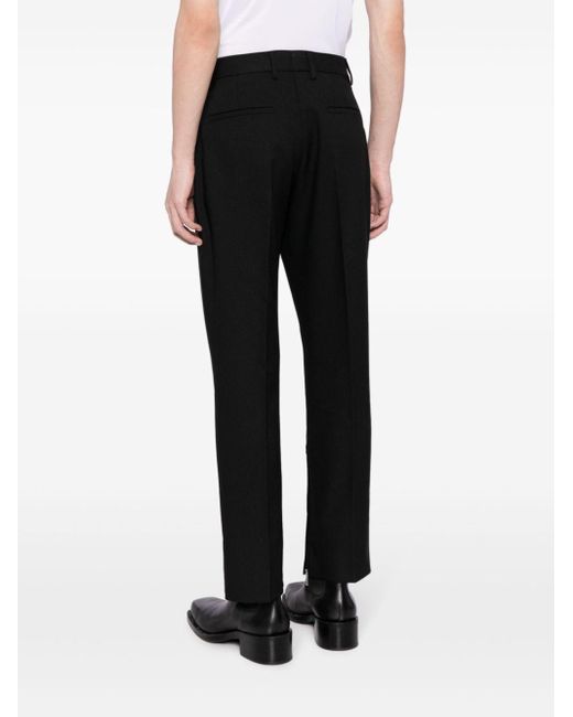 Pantaloni sartoriali con zip di Off-White c/o Virgil Abloh in Black da Uomo