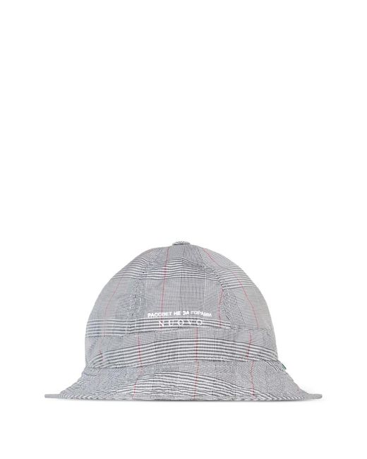 PACCBET Rassvet Plaid Fleece Lined Bucket Hat Made in Italy NWT Adjustable Rassvet (PACCBET) Plaid-Pattern Bucket Hat in White | Lyst main image 2