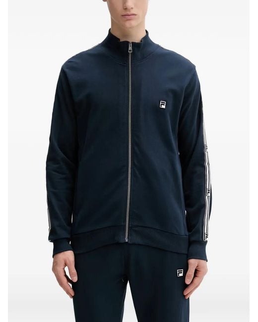 Fila Blue Logo-Patch Zip-Up Tracksuit for men