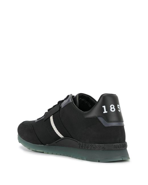 Bally Suede Astfeld 1851 Running Sneakers in Black for Men - Lyst