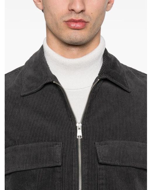 Marc O' Polo Black Surchemise Zippée À Poche Poitrine for men