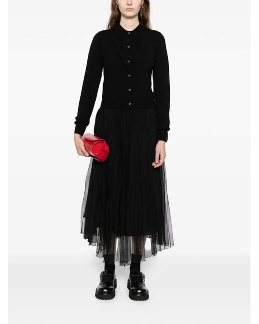 ROKH Black Layered Cardigan