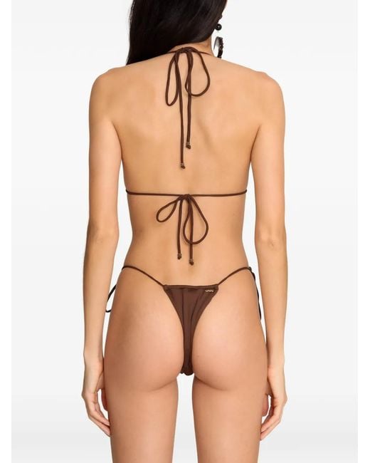 Amir Slama White String-Straps Bikini Set