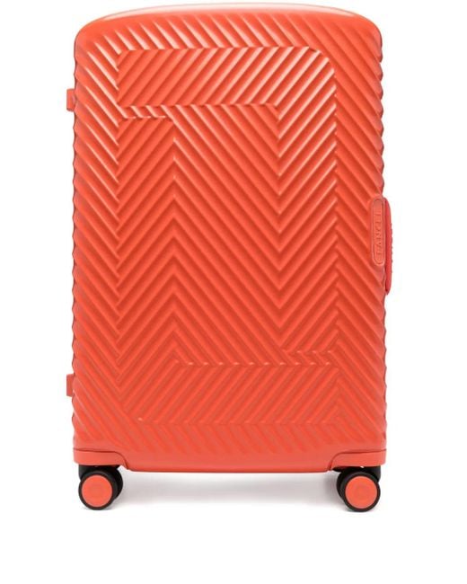 Lancel Orange Medium Atlas De Suitcase
