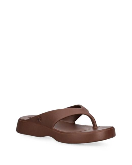 Melissa Brown Platform Flip-Flops
