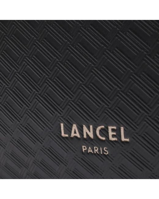 Lancel Black Charlie Logo-Embossed Messenger Bag for men