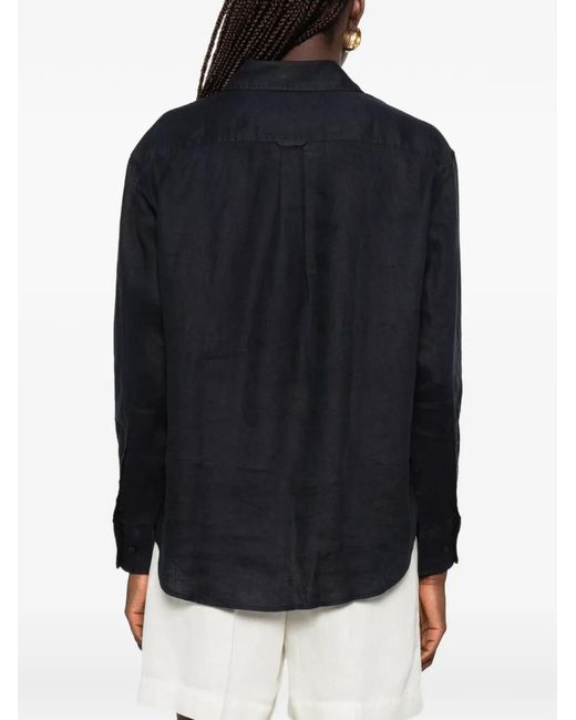 Gant Black Chest-Pocket Long-Sleeve Shirt