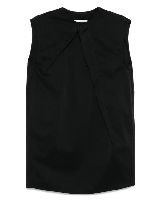 MM6 by Maison Margiela Black Pleated Mini Dress