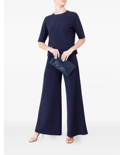Peter Cohen Blue Dug Wide-Leg Trousers