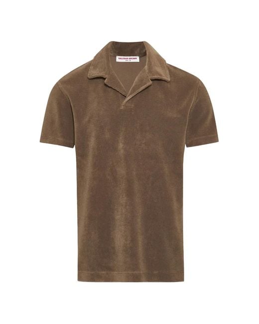Orlebar Brown Brown Terry Resort T-Shirt for men