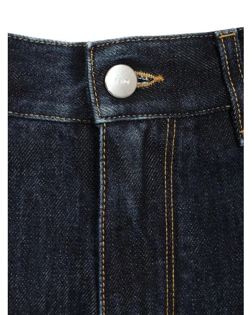 Vaqueros Rectos Fendi de hombre de color Blue