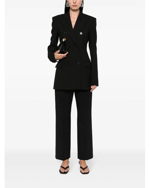 Sportmax Black Romagna Straight Trousers