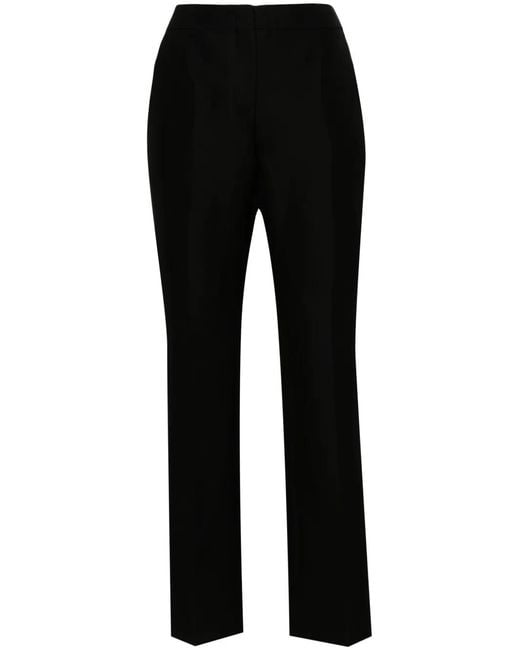 Moschino Black Side-Stripe Tailored Trousers