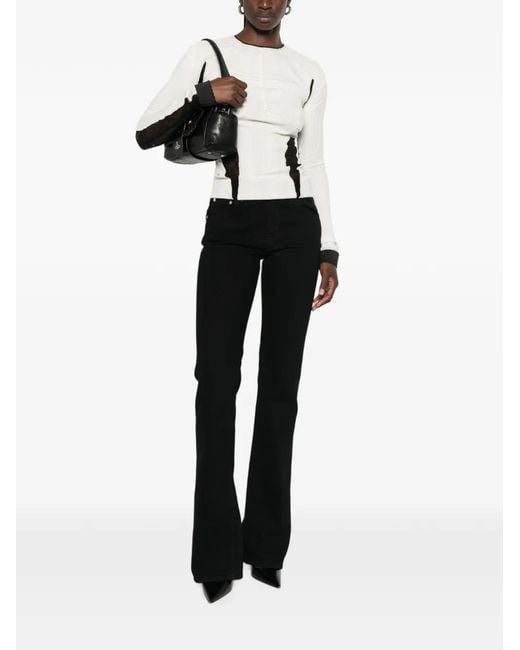 Haikure Black Split-Hem Jeans