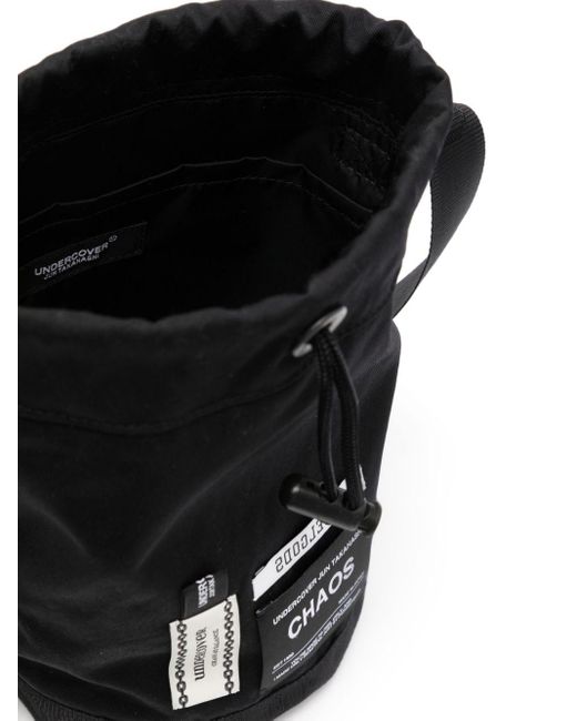 Undercover Black Logo-tag Messenger Bag for men