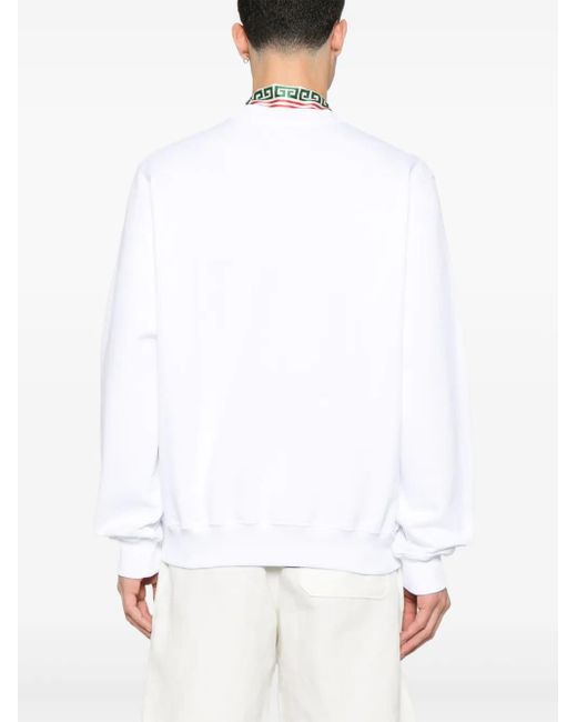 Casablanca Equipement Sportif Sweatshirt Mit Stickerei in White für Herren