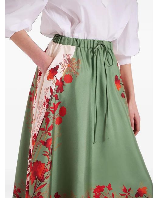 LaDoubleJ Green Drawstring Skirt Placée