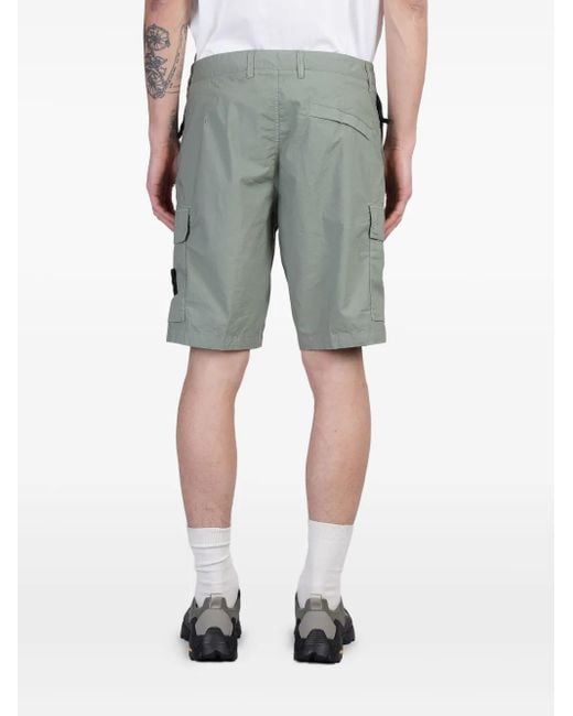 メンズ Stone Island コンパスバッジ ショートパンツ Gray