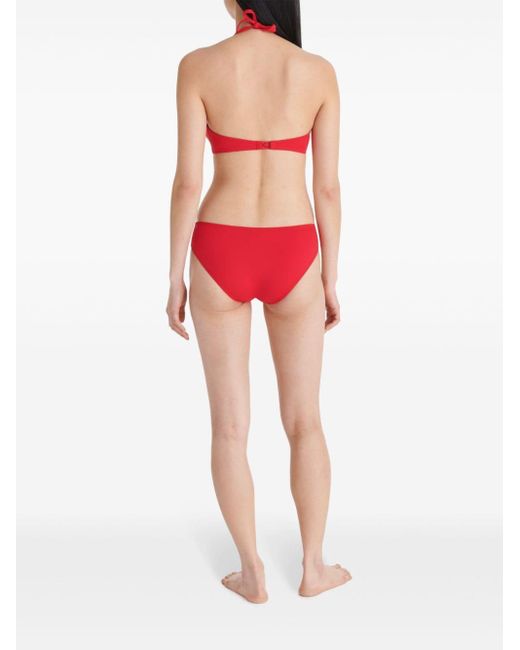 Bragas de bikini de talle bajo Eres de color Red