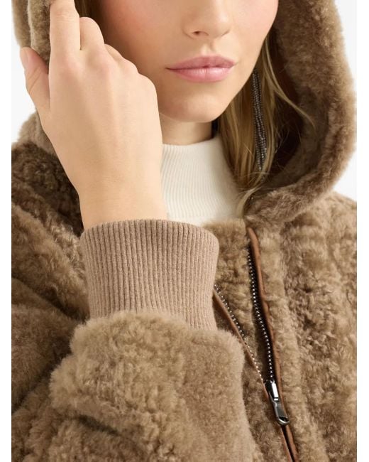 Chaqueta con capucha Brunello Cucinelli de color Brown
