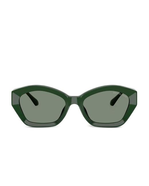 Michael Kors Green Geometric-Framed Sunglasses