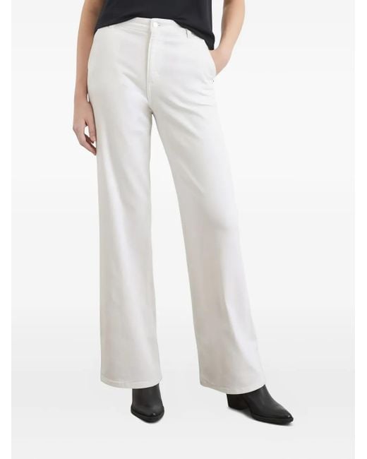 Marc O' Polo White Logo-Patch Jeans