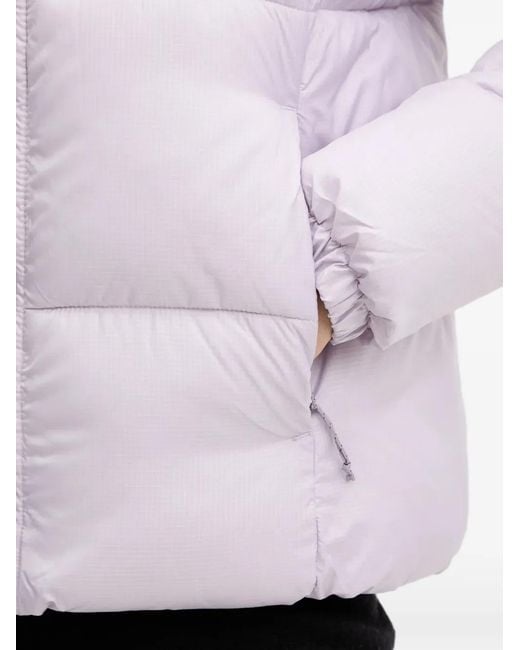 Columbia White Puffect Funnel-Neck Puffer Jacket