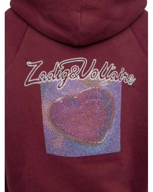 Zadig & Voltaire Red 'Georgy' Hoodie