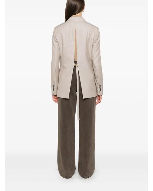 AMI Natural Double-Breasted Blazer