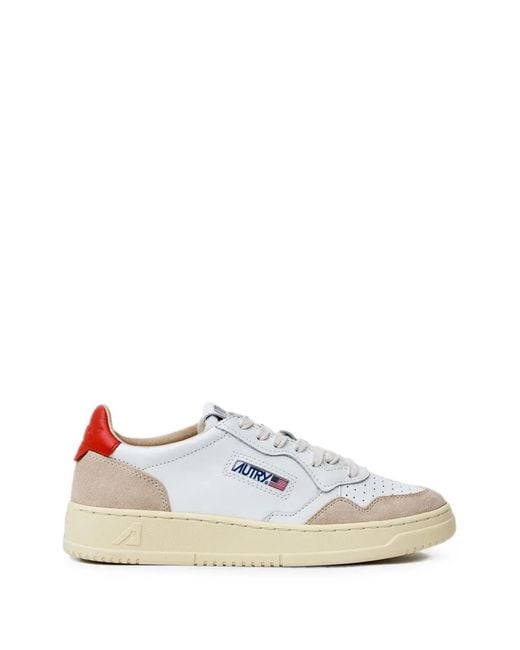 Autry White Medalist Sneakers for men