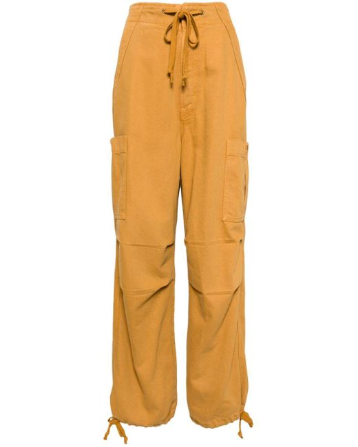 Mother Yellow Snacks! The Munchie Nerdy Wide-leg Trousers