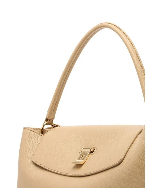Bally Natural Lock Me Top Handle
