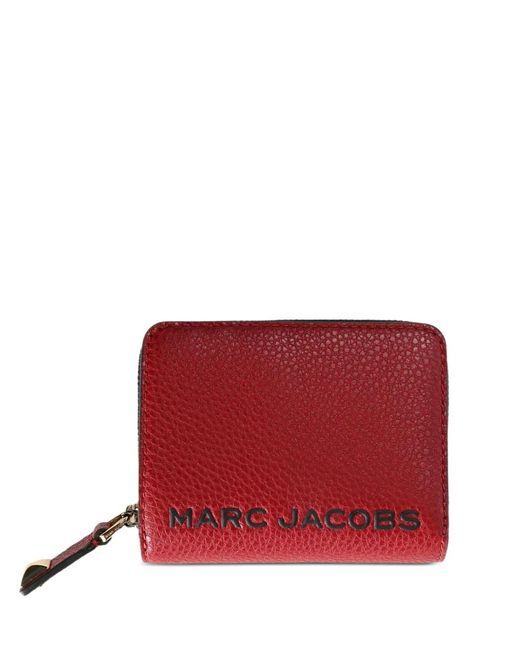 Marc Jacobs Red Portefeuille À Logo Imprimé