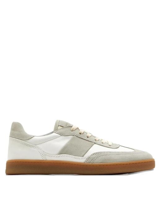 Collegium White Pillar Court Lace-Up Sneakers