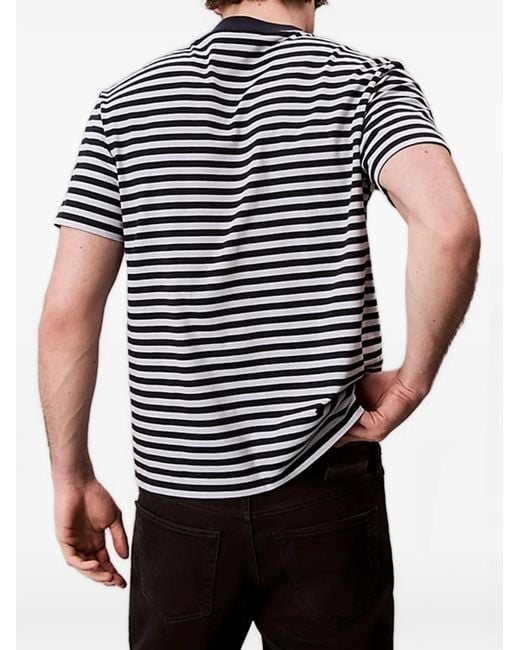 Calvin Klein Gray Striped Logo T-Shirt for men