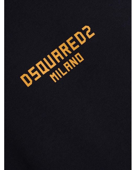 DSquared² Blue Logo T-Shirt for men