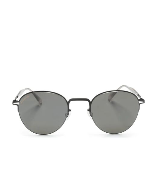 Mykita Gray Tate Oval-Frame Sunglasses